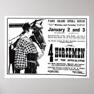 Affisch 1921 för annons för Rudolph Valentino
