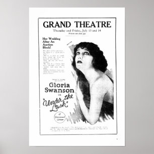 Affisch 1922 för annons för Gloria Swanson