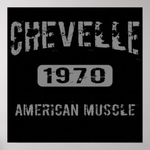 Affisch 1970 för Chevelle amerikanmuskel