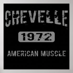 Affisch 1972 för Chevelle amerikanmuskel