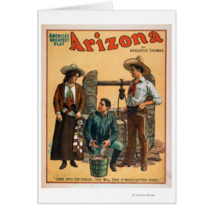 Affisch #3 Arizona "Amerika för mest underbar lek" Hälsningskort