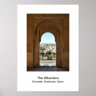 Affisch - Alhambra Granada, Andalusien, Spanien