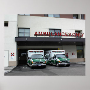 Affisch: - Ambulanser på det tvilling- Poster