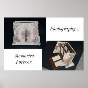 Affisch/antikt fotoalbum/minnen poster