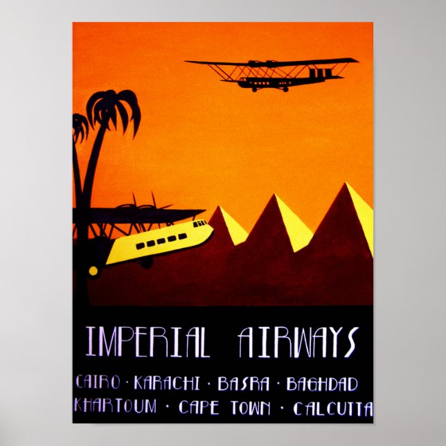 Affisch - Art Deco Imperial Airways (Framsidan)
