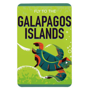 Affisch Art. för Galapagos övintage resor Magnet