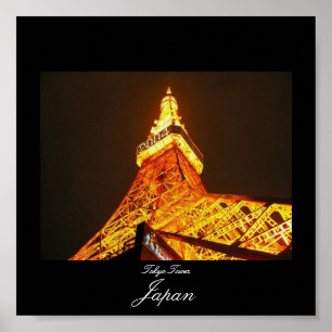 Affisch av det Tokyo torn i Japan