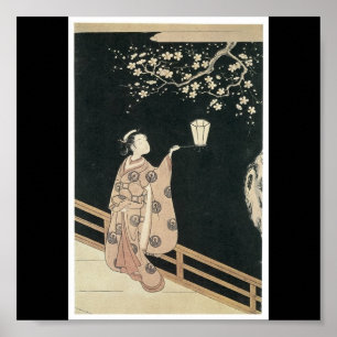 Affisch av japanska måla sena 1760's för C.