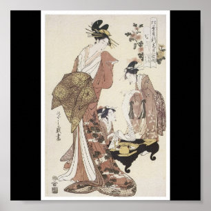 Affisch av japanskt måla C. 1795