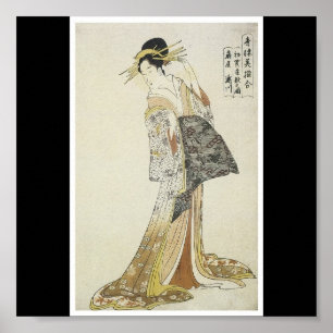 Affisch av japanskt måla C. 1796-97