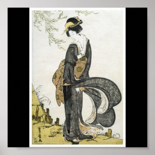 Affisch av japanskt måla C. 1805