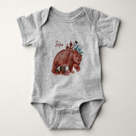 Affisch baby shower röd och blå med djur baby  t shirt