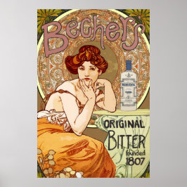 Affisch - Beachers Original Bitter Grundad 1807