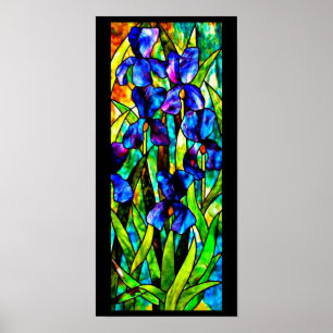 Affisch-Befläckte Exponeringsglas-Louis Tiffany Poster