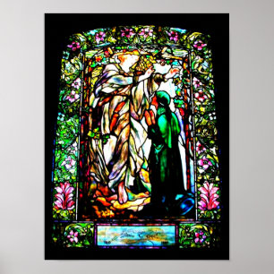 Affisch-Befläckte Exponeringsglas-Louis Tiffany Poster