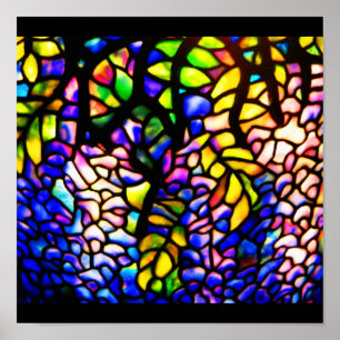 Affisch-Befläckte Exponeringsglas-Tiffany 4 Poster