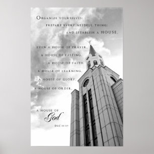 Affisch - Boston Massachusetts LDS tempel