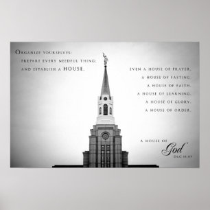 Affisch - Boston Massachusetts LDS tempel 2