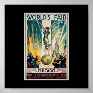 Affisch-Chicago världs Mässa-Århundrade av Poster