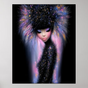 Affisch Cosmic Diva Stellar Glow