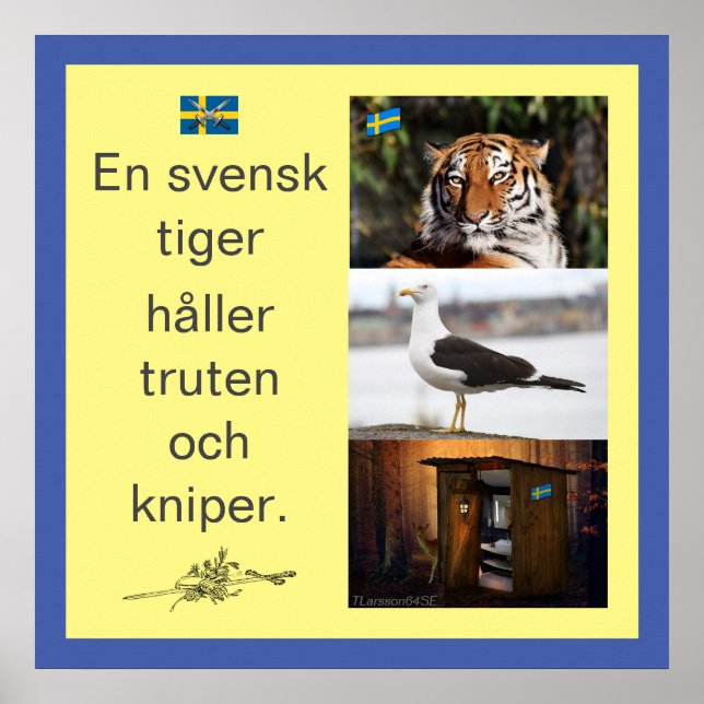 Affisch - En svensk tiger (Framsidan)