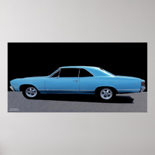 AFFISCH FÖR 1967 CHEVY MALIBU
