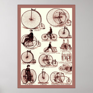 Affisch för advertizing för Velocipedes~-vintage