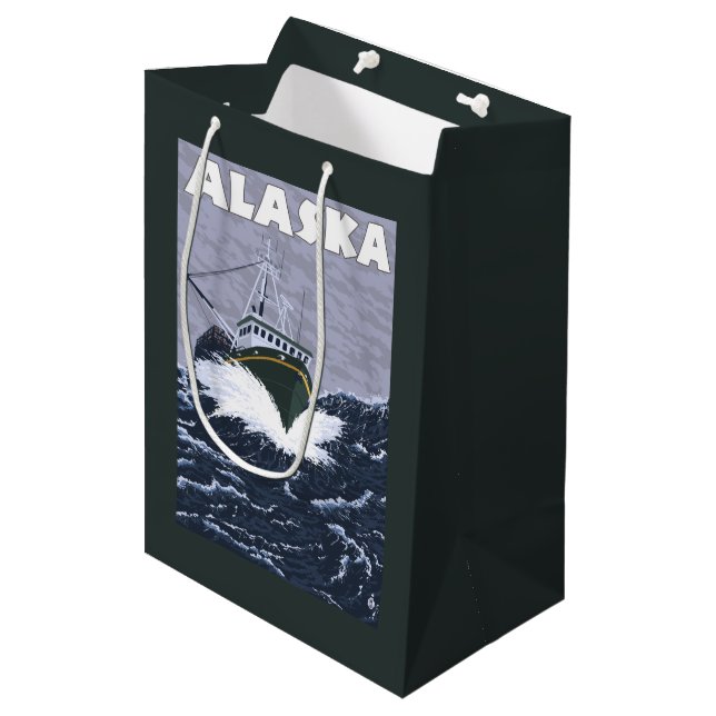 Affisch för AlaskaCrab fartygvintage resor (Framsidan Vinklad)