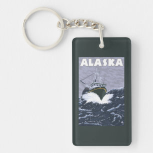 Affisch för AlaskaCrab fartygvintage resor