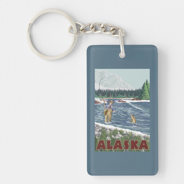 Affisch för AlaskaFly fiskarevintage resor (Framsidan)