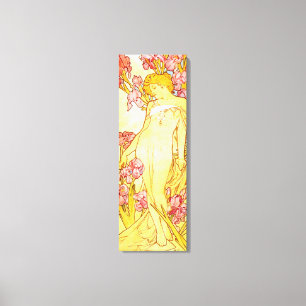 Affisch för Alphonse Mucha Iriskanfas Canvastryck