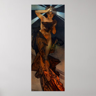 Affisch för Alphonse Mucha morgonstjärna