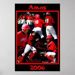 Affisch för Amos-recentiorbaseball