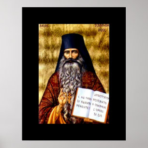Affisch för art nouveau för Padre Seraphim rosa