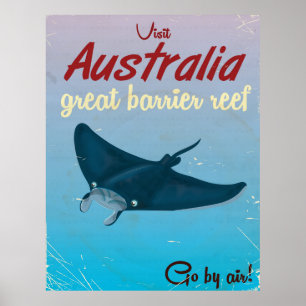 Affisch för Australien underbar barriärrevvintag