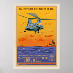 Affisch för avsked CH-46