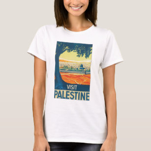 Affisch för besökPalestina vintage resor T Shirt