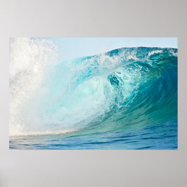 Affisch för big wave surfing (Framsidan)