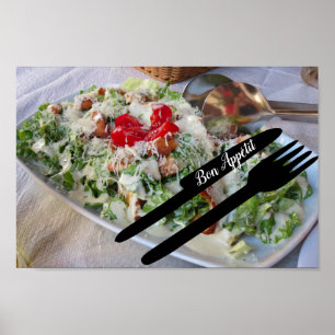 Affisch för BonAppétit grekisk sallad