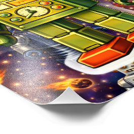 Affisch för brädspel kosmisk äventyr fototryck
