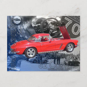 Affisch för buffelräkningCorvette Show Vykort