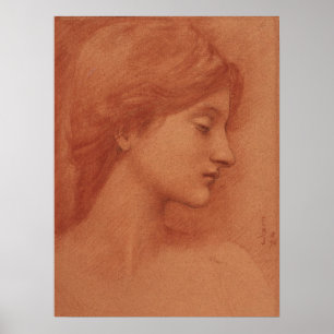 Affisch för Burne-Jones studie CC0009