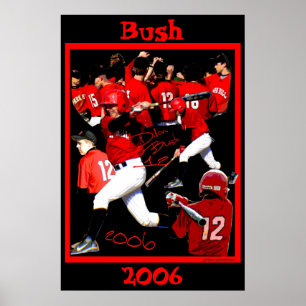 Affisch för Bush recentiorbaseball