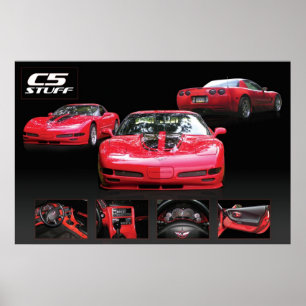 Affisch för C5 corvette