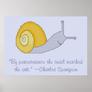 Affisch för Charles Spurgeon snigelPerseverence