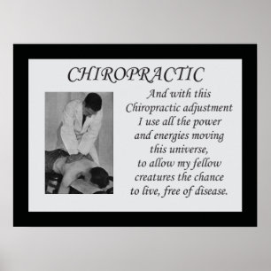 Affisch för Chiropracticjusteringscitationstecken