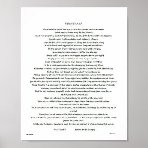 AFFISCH FÖR DESIDERATA MAX EHRMANN