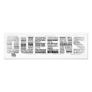Affisch för drottningNew York typografi Fototryck