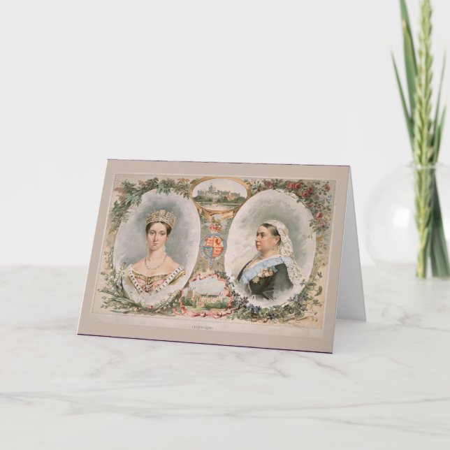 Affisch för drottningVictoria femtioårsjubileum Kort (Framsida)