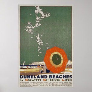 Affisch för Duneland strandvintage resor